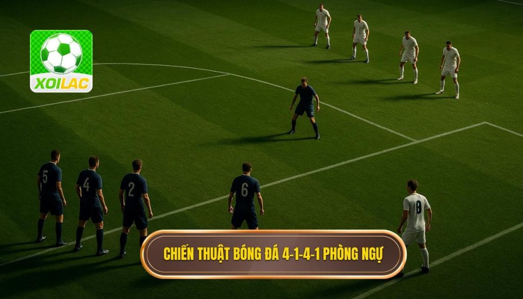Chiến thuật bóng đá 4-1-4-1 phòng ngự