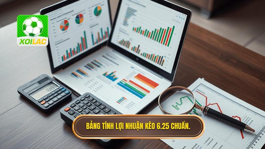2. Bảng tính lợi nhuận kèo 6.25 chuẩn.