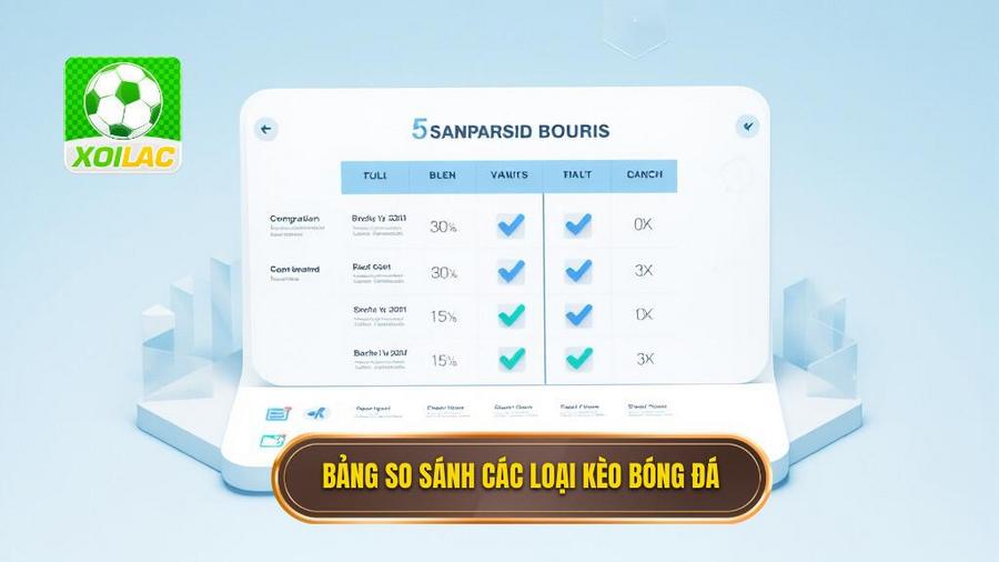 Bảng so sánh đặc điểm các loại kèo phổ biến
